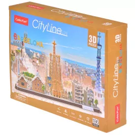 3D пазл CityLine: Барселона (186 деталей) картинка 370975 - МосИгра